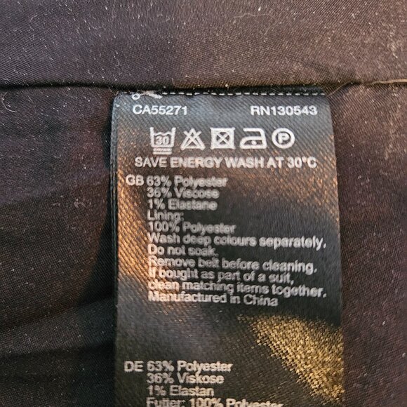 NWT - Long Tall Sally Mini Check Flared Suit Skirt - Size 18 - Picture 5 of 6